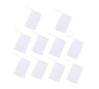 TOVINANNA 10pezzi Rete Per Sapone Schiumosa Sacchetti Multiuso Per Pulizia Viso e Corpo Rete Per Mesh Bianco