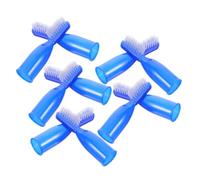 TOVINANNA 10pezzi Spazzolino Da Dente Da Dito Piccolo Mini Spazzolini Da Dente Portatili Per Igiene Orale Strumenti Manico Per Pulizia Dei Denti Realizzati in Plastica Sicuri Per Carceri e u