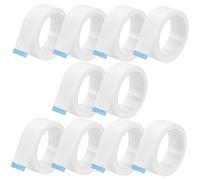 TOVINANNA 10rotoli Nastro Adesivo in Tessuto Per Extension Ciglia Da Metri Rotolo Facile Da Applicare e Rimuovere Traspirante e Delicato