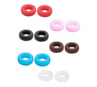 TOVINANNA 12sets Manicotti Antiscivolo Silicone Per Occhiali Design Rotondo Colori Misti Comfort Ottimale Perfetti Per Sport e Attività Fisica