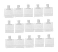 TOVINANNA 15 pezzi Sacchetti Trasparenti Riutilizzabili per Buste Compatte per Lozione con Pressione Contenitori Cosmetici Antiperdite per Bagno e Spostamenti