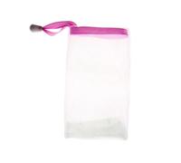TOVINANNA 1confezione Sacchetto Salvasapone Colorato Di Rete Per Sapone Fai Te Pouch Per Pulizia Viso e Corpo Facile Da Trasportare Con Design Nastro e Fibbia Rotonda