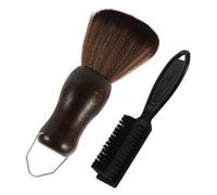 TOVINANNA 1set Spazzole Per Barba e Spazzola Portatile Per Pulizia e Styling Per Parrucchieri e Uso Personale Manico Ergonomico Setole Morbide Per Rimuovere Volanti e Frammenti Di Barba