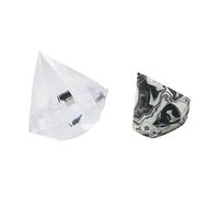 TOVINANNA 1set Spugna Per Trucco Forma Di Diamante Puff Polvere Cosmetica Riutilizzabile Design Elegante Per Applicazione Make-up Secca Che Umida Materiale Morbido e Confortevole Per La