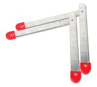 TOVINANNA 2 Pezzi 47cm Cerniera Argento Zincato Pieghevole per Alluminio in | Ricambio per Scala a Pioli e Step Ladder, Facile Installazione, Stabilità Aggiunta, Aspetto Elegante