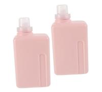 TOVINANNA 2 Pezzi Bottiglie Refill Quadrate per Detersivo e Shampoo da Viaggio Contenitori Antisgocciolo per Gel Organizer Compatto per Casa e Viaggi