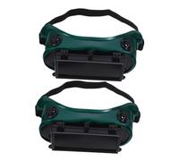 TOVINANNA 2 pezzi Occhiali da Saldatura Protettivi Regolabili con Lenti Resistenti alla Nebbia Occhiali da Lavoro Ampi per Saldatori Maschera Saldatura Leggera e Confortevole