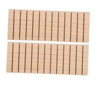 TOVINANNA 2 Pezzi Porta Cartoline in Legno Divisori e Base Integrata | Organizza Documenti e Biglietti da Visita, Design Semplice Moderno, per Reception e Piano D'appoggio