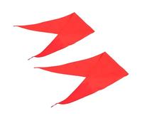 TOVINANNA 2 Pezzi Sciarpa Rossa Triangolare, Accessorio Leggero e Durevole per Danza e Spettacoli, Sciarpe da Ballo per Asili Nido e Scuole Materne