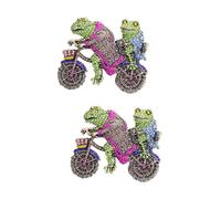 TOVINANNA 2 Pezzi Spilla Rana Gioielli Di Rana Spille e Per Le Donne Spilla Decorativa Spilla Animale Spilla Di Maglione Spilla Da Cappello Da Uomo Spilla Creativa Colorato Lega Di Zinco
