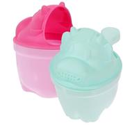 TOVINANNA 2 pezzi Tazza Shampoo Cartoon con Manico Antiscivolo Risciacquo a Flusso per Lavaggio Capelli Vasca da Bagno Sicura e Leggera per Ragazzo Ragazza Verde e Rosa