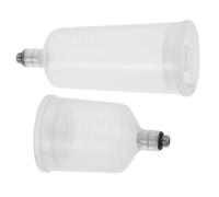 TOVINANNA 2 Pezzi Tazze Vernice Aerografo Portatili Leggere e Silenziose con Scala Graduata Ricambi Pratici per Pittura di Precisione Adatte Principianti e Professionisti