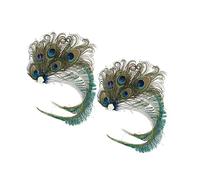 TOVINANNA 2 Pz fermaglio per per la sposa fascia per con nastri in maglia di fiori Fermagli per stile flapper degli anni '20 bandalette elegant beuty forcine di