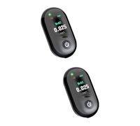 TOVINANNA 2 Pz test monossido rivelatori primo mettere in guardia distributore alcolometro alcolimetro analizzatore del respiro rilevatore di portatile asb Black