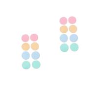 TOVINANNA 2 Set Cotone Struccante in Di Cristallo Cleaner Di Spugna Per Il Trucco Make up Remover Wipes Salviette Struccanti Salviettine Struccanti Salvietta Struccante 8 Pezzi*2