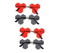 TOVINANNA 2 Set Occhiali Da Sole Personalizzati Occhiali Da Sole Donna Delirio Sopra Signore Blu Di Moda Leggero Raggio Telaio Occhiali Da Festa Per Adulti Pc 2 Pezzi*2
