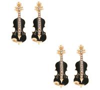 TOVINANNA 2 set Spilla A Forma Di Violino Spilla Da Bavero Carina Spille Smaltate Decorative Alla Moda Per Vestiti Musica Decorazione Ha Uno Scialle 2 pezzi*2