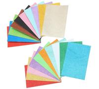 TOVINANNA 20 Fogli A4 Carta Spugna Glitterata Autoadesiva Oro per Bricolage Leggero 20 Pezzi per Decorazioni Domestiche e Feste