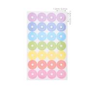 TOVINANNA 20 fogli Etichette Rinforzo Carta Autoadesive Protettive per Buchi Adesivi Ritagli per Raccoglitori e Quaderni