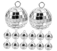 TOVINANNA 20 Pezzi Pendenti Disco Ball per Decorazioni Te Charm per Collane Portachiavi e Accessori Festivi per Compleanni e Cerimonie