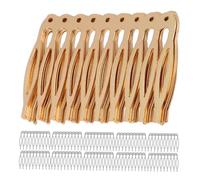 TOVINANNA 20 pezzi Pettini Laterali Metallo per Kit Accessori per Sposa Include Materiali per Realizzazione Chignon e Creatività per Tutti Abilità