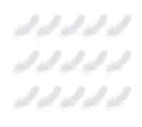TOVINANNA 200 Piume Decorative Bianche di Cigno per Matrimoni e Feste, Piume Morbide per Decorazioni Casa e Fai da Te, Dimensioni 7-12cm, 200 Pezzi