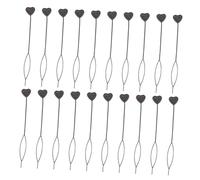 TOVINANNA 20pezzi Strumento Per Plastica Con Aghi Forma Di Cuore Accessorio Per e Acconciature Per Donne Facile Da Usare e Resistente Colore Nero
