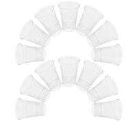 TOVINANNA 24 Pezzi Set di Bicchieri da Comunione in Vetro Elegante da 15 Ml, Riutilizzabili e Portatili, per Riunioni Spirituali e Familiari
