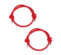 TOVINANNA 2pezzi Braccialetto Nodo Rosso Da Braccialetto Corda Rossa Abbinato Per Regalo Per Amici o Amanti in Cinese Simbolo Di Buona Fortuna e Protezione