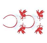 TOVINANNA 2pezzi Cerchietti Per Con Cuori Rossi Regolabili e Confortevoli Accessori Per Festa e Matrimonio Per Occasioni Romantiche