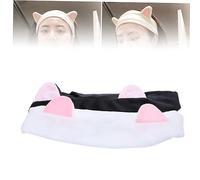 TOVINANNA 2pezzi Cerchietto Cat Ears Fascia Per Per Makeup e Cosplay Colori Bianco e Nero Adatta Per Donne e Ragazze Accessorio Carino e Pratico Per Foto e Trattamenti Di Bellezza