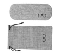 TOVINANNA 2pezzi Custodia Per Occhiali Resistente Borsa Con Chiusura Cordoncino Per Occhiali Da Sole Pratico Contenitore Per Accessori e Piccoli Oggetti Elegante