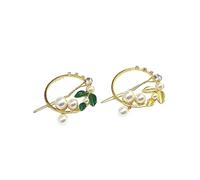 TOVINANNA 2pezzi Eleganti Fermagli Per Perla Design Rotondo Lega Clip Per Coda Di Cavallo Decorativi Per Ogni Occasione