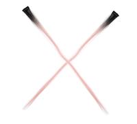 TOVINANNA 2pezzi Extension Clip Capelli Sintetici Rosa Sfumato Lisci e Morbidi Ciocche Colorate Per Ragazze e Donne Senza Calore Né Colla Accessori Per Feste e Cosplay Halloween Natale