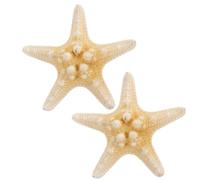 TOVINANNA 2pezzi Fermaglio Stella Del Mare Cinque Punte Fatti Mano Forcine Per Capelli Da Spiaggia Per Donne e Ragazze Accessori Per Capelli Mare
