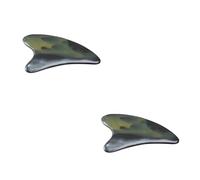 TOVINANNA 2pezzi Massaging Natural Horn Scraping Plate for Home Salon Strumento Gua Per Massaggi Rilassanti e Trattamenti Spa Facile Usare e Della