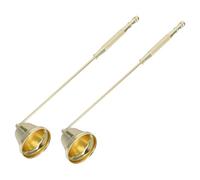 TOVINANNA 2pezzi per Candele in Ferro Attrezzo per Spegnere Lo Stoppino Accessorio per Candele da tè e Barattolo Riduce Fumo e Odori Facile da Usare e Affidabile