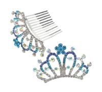 TOVINANNA 2pezzi Pettine Per Di Sfumati Copricapo Da Principessa Per Donna Decorazioni Per Alla Moda Per Matrimoni Balli Di Fine Anno e Speciali