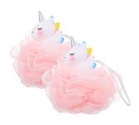 TOVINANNA 2pezzi Pz Spugne Bagno Unicorno Per Ragazza Esfoliante e Confortevole Per Bagnetto Dei Piccoli Design Unico e Produzione Ricca Per Della