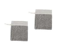 TOVINANNA 2pezzi Sacchetti Per Sapone Lino Esfoliante Con Chiusura Coulisse Rete Per Risparmiare Sapone Per Bagno e Viaggi