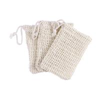 TOVINANNA 2pezzi Sacchetti Per Sapone Pouch Esfoliante Naturale Per Doccia Rete Per Schiumare e Asciugare Accessori Per Bagno Durevoli e Comodi