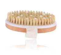 TOVINANNA 2pezzi Spazzola Da Bagno Con Setole Di Cinghiale e Perline Massaggianti Spazzola Per Doccia Per Esfoliare e Massaggiare La Casa Colore Cioccolato