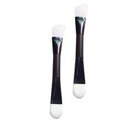 TOVINANNA 2pezzi Spazzola per Teste Setole Sintetiche e Pennello in Silicone e Lozione Sicura per Maggior Parte dei Tipi di Facil Pulare Asciugare