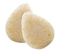 TOVINANNA 2pezzi Spugne Esfolianti Per Viso Naturale Semi Di Noce Panni Per Lavaggio Del Viso Per Trucco e La Pulizia Quotidiana Design Compatto e Leggero Facili Da Usare e Trasportare