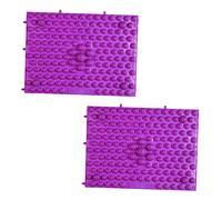 TOVINANNA 2pezzi Tappetino Massaggio Piedi Agopressione Pad Rilassante Per Riflessologia Con Massaggiatore Plantare Per Tallone e Dita Casa e Ufficio Materiale Resistente