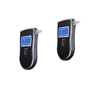 TOVINANNA 2pezzi Tester Alcolico Digitale Professionale Per Polizia Con Schermo Lcd Nero Alta Precisione Sensore Avanzato Portatile e Facile Da Usare Rilevazione Accurata Bac