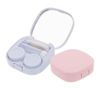 TOVINANNA 2sets Custodie Per Lenti Contatto Scatole Portatili Impermeabili e Resistenti Per Uso Quotidiano Colori e Pratiche Per Viaggi e Casa