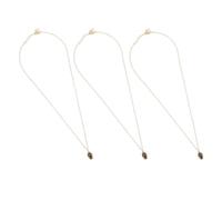 TOVINANNA 3 Pezzi Collane Vintage Ciondolo a Pinolo Dorate, Catene per Clavicole in Lega Resistenti, Accessori di Gioielleria per Maglioni, Eleganti Lacci al Collo per Donne