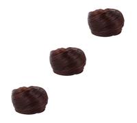 TOVINANNA 3 Pezzi Di Chignon Per Parrucca Coda Di Cavallo Accessorio Per Sintetici Chignon Parrucchino Strumento Per Lo Styling Tonalità Del Caffè
