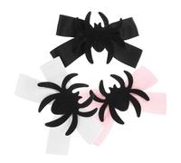 TOVINANNA 3 pezzi Fermagli per Capelli Ragno Fiocco Halloween Clip Leggere in Metallo e Accessori Spettacolari per Feste e Cosplay Facili da Indossare e Sicuri